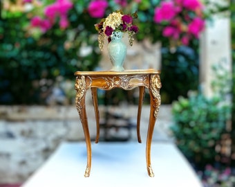 Vintage Ball and Claw Side Table: Timeless Elegance, French Ambiance, and Versatile Charm - Elevate Your Home Decor with Intricate Detail