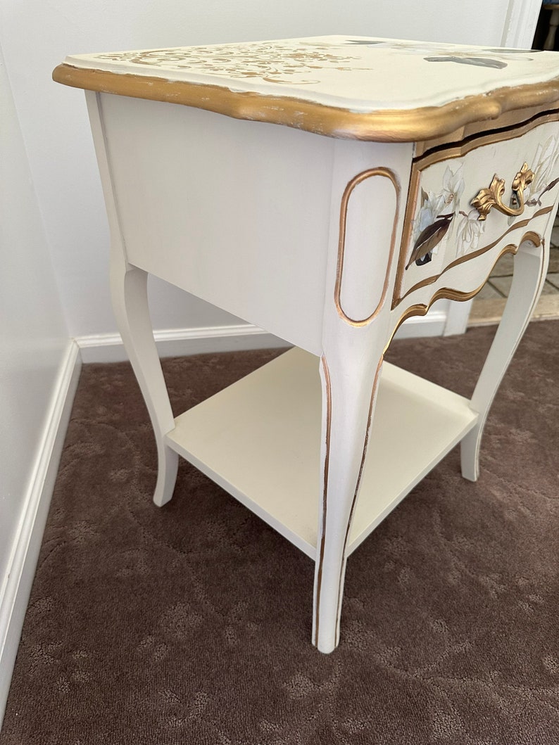 French Provincial Bedside Table. Nightstand French Country. Etsy