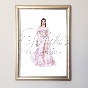 Purple Dreaming (Fashion Illustration Print)