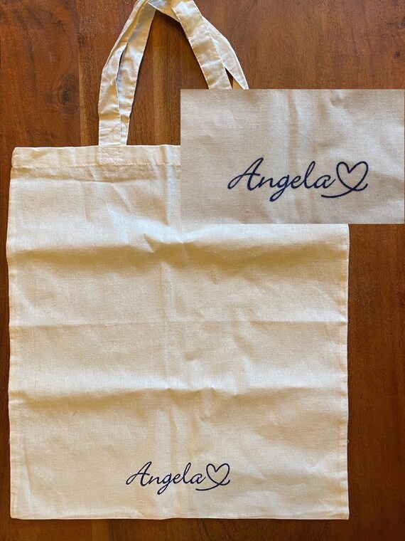 Personalisierbarer Jutebeutel mit Name und/oder Slogan | beidseitig | Markttasche | Geschenk | individuell | Einkaufstasche