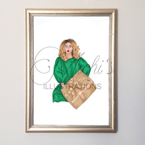 Bearing Gifts (Fashion Illustration Print)
