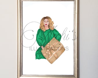Bearing Gifts (Fashion Illustration Print)