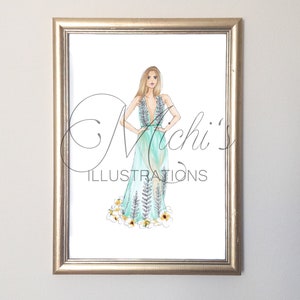 Daisy (Fashion Illustration Print)