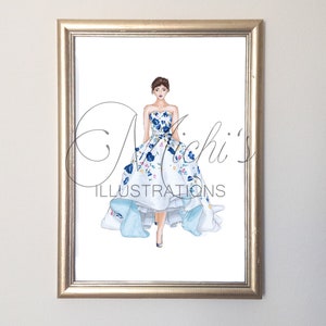 Flowery Dream (Fashion Illustration Print)