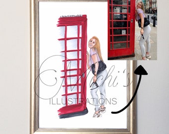 Custom Fashion Illustration Print