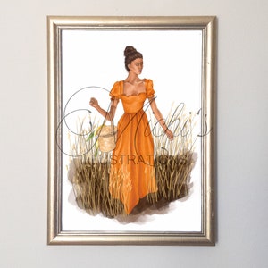 Oat Fields (Fashion Illustration Print)