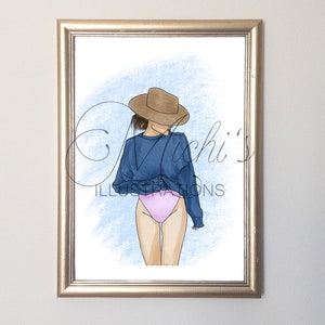 Beachy (Fashion Illustration Print)