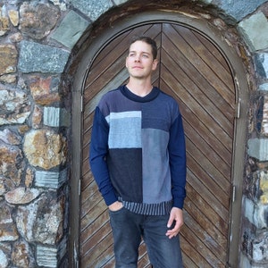 Wool Sweater- Merino Sweater- fashion Menswear- outfit Women&#39;s – Man Boxy Sweater Cozy Wool Blend,-Sustainable Fashion gift for man&#39;s