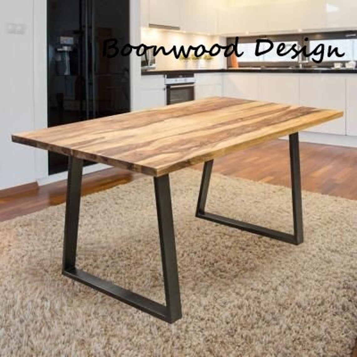 Trapezoid Metal Dining Table Legs80X40 profile Heavy Duty Etsy
