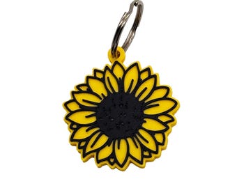 Kansas Sunflower Keychain