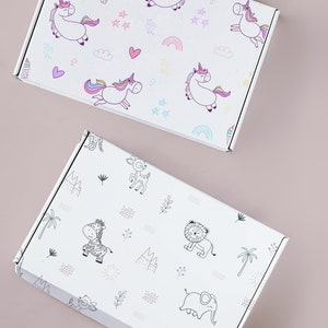 Boxes with animal surface pattern design