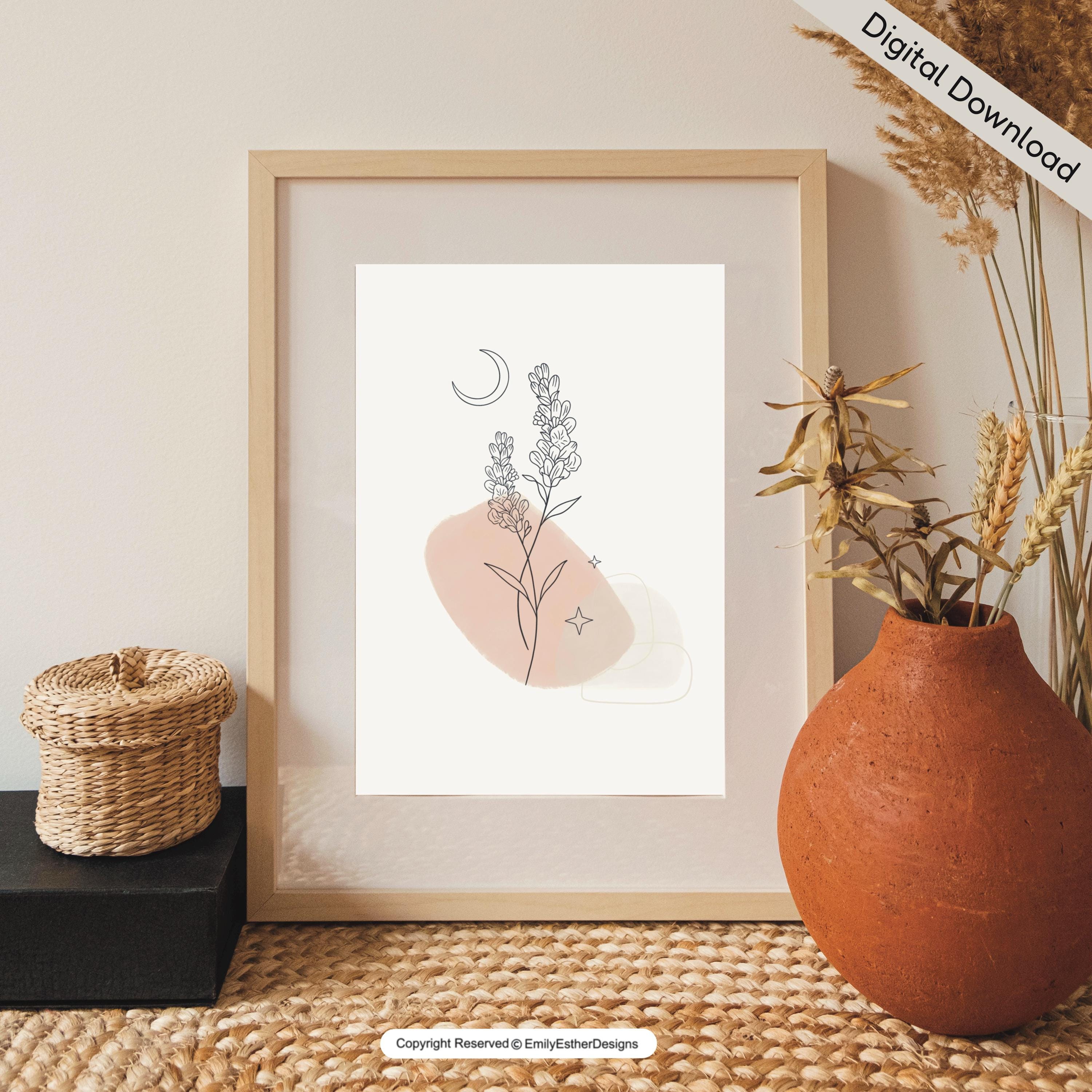 Fine Line Flower Bouquet Procreate Stamps: 60 Floral Brushes (digital ...