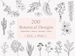 200 Botanical Svg Bundle | Floral svg |Flower Svg |Botanical clipart |Flower Clipart |floral leaves and branches svg|Commercial use included 