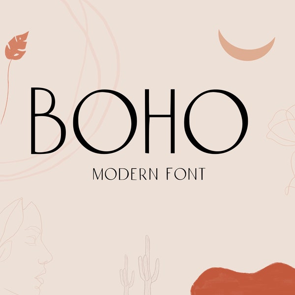 Boho Modern Font | Boho Logo Font | Boho Wedding Font | Boho Minimalist Font | Boho Handwritten font