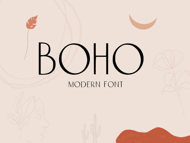 Boho Modern Font | Boho Logo Font | Boho Wedding Font | Boho Minimalist Font | Boho Handwritten font 