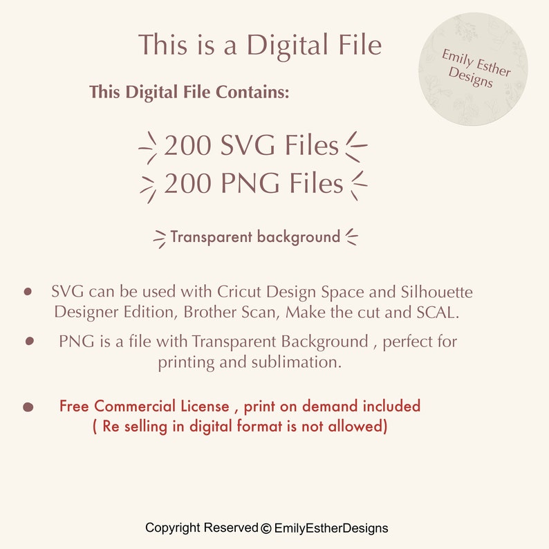 This image describes how many animal drawing are included in this bundle. 200 svg animal drawings and 200 png animal drawings