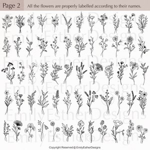 120 Blombukett SVG-paket: Bröllopsblommor (Kommersiellt bruk) bild 3