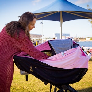 Extendable sun clearance shade for stroller