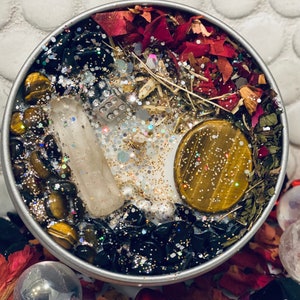 Good Luck Manifestation Candle/Good Fortune/Tiger’s Eye Prosperity Intention Candle/Sacral Chakra/Success Spell Candle/Witchy Things