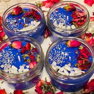 Candela di intenzione di pietra di luna/femminilità potenziata/magia lunare/manifestazione/chakra della corona/intuizione/cose da stregoneria/incantesimi/manifestazione/wicca