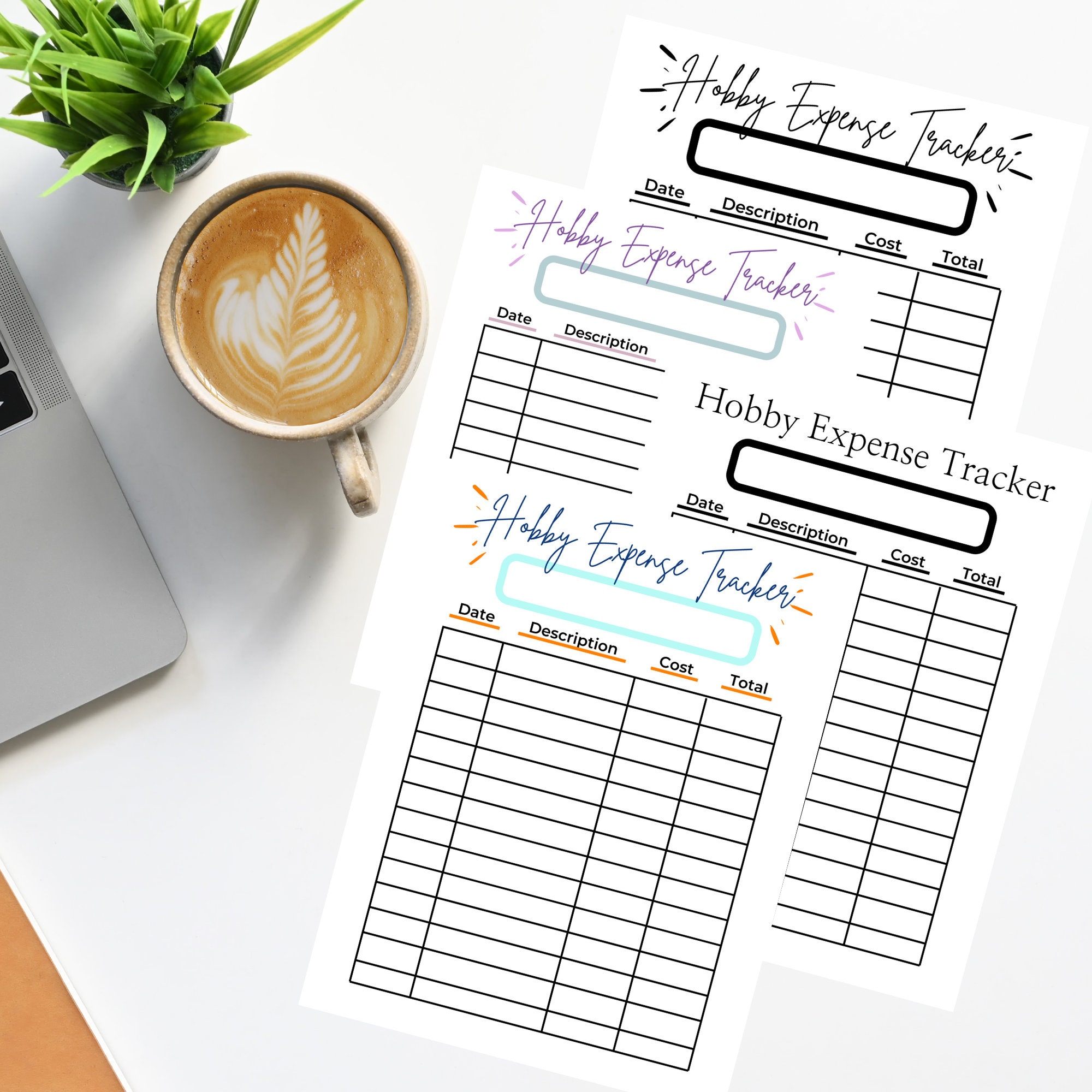 Hobby Expense Tracker FULL BUNDLE Instant Download PDF Printable
