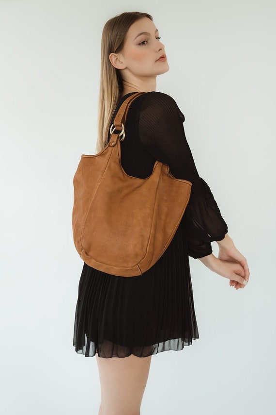 Buttery soft leather hobo bag Clearance