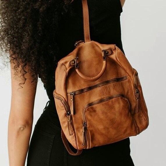 soft backpack purse