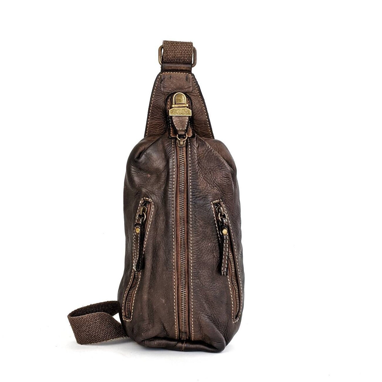 Italian Leather Sling Crossbody Bag Soft Leather boho sling Etsy