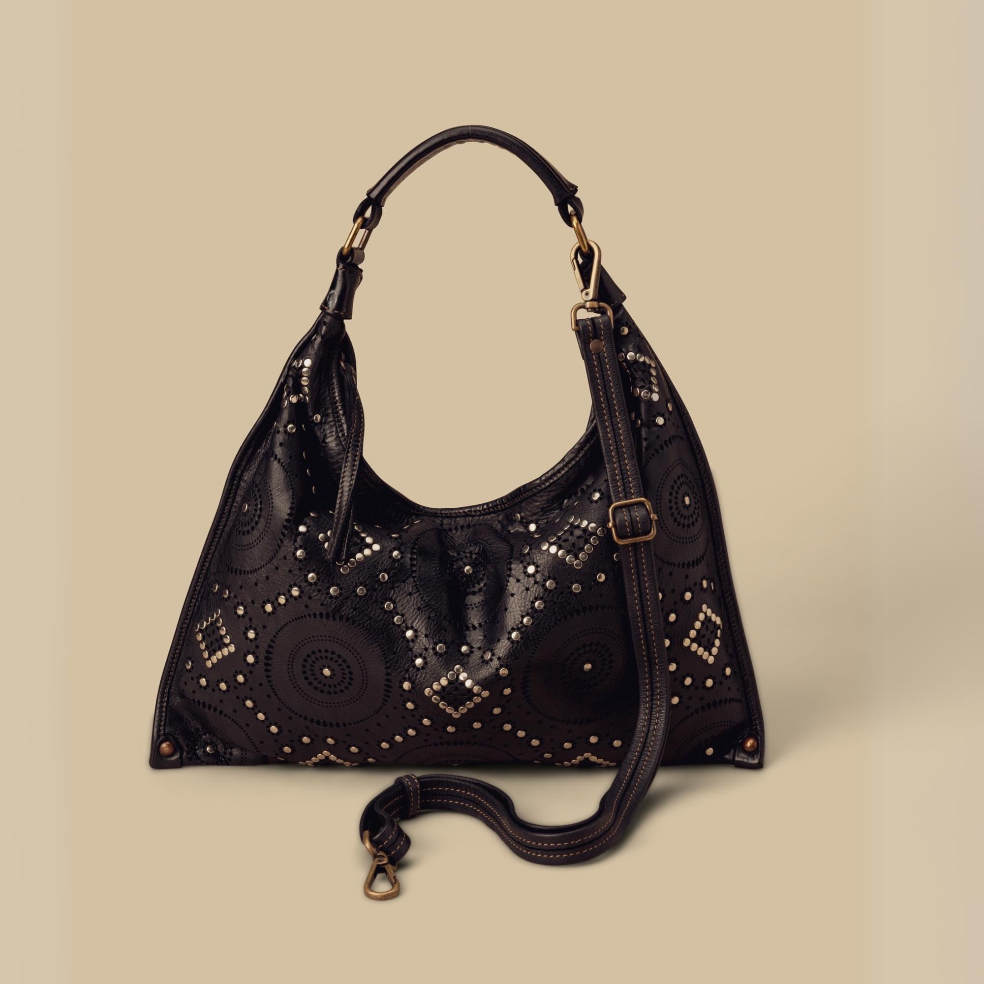 バッグ Made in Italy leather studs shoulder bag Made in Italy leather studs shoulder bag