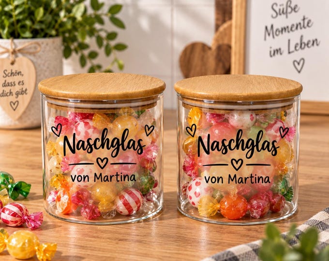 Featured listing image: Personalized storage jar/snack jar
