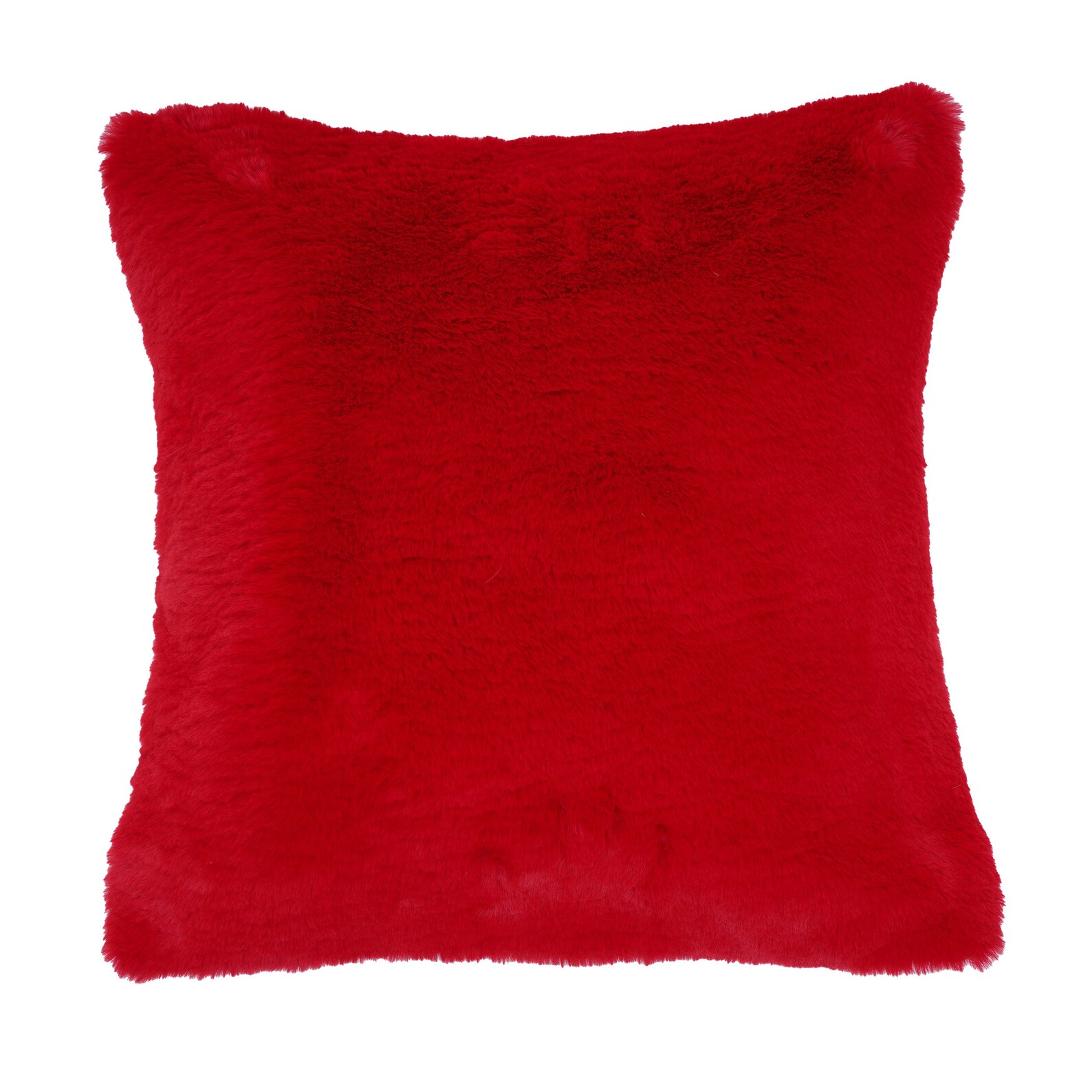 Scarlet Red Faux fur Cushion Cover for Living cool Cushion Etsy