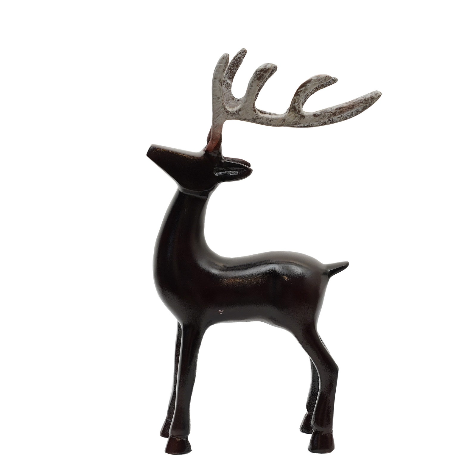 Metal Christmas Table Reindeer Sculpture or Stautedecorative - Etsy