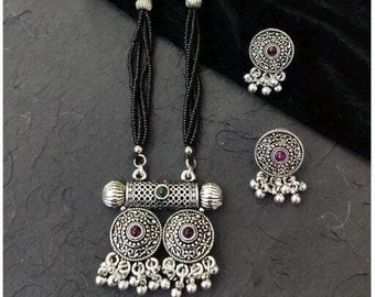 Oxidised mangalsutra price discount