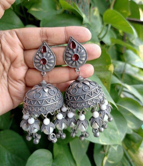 Silver multicolor earrings deals
