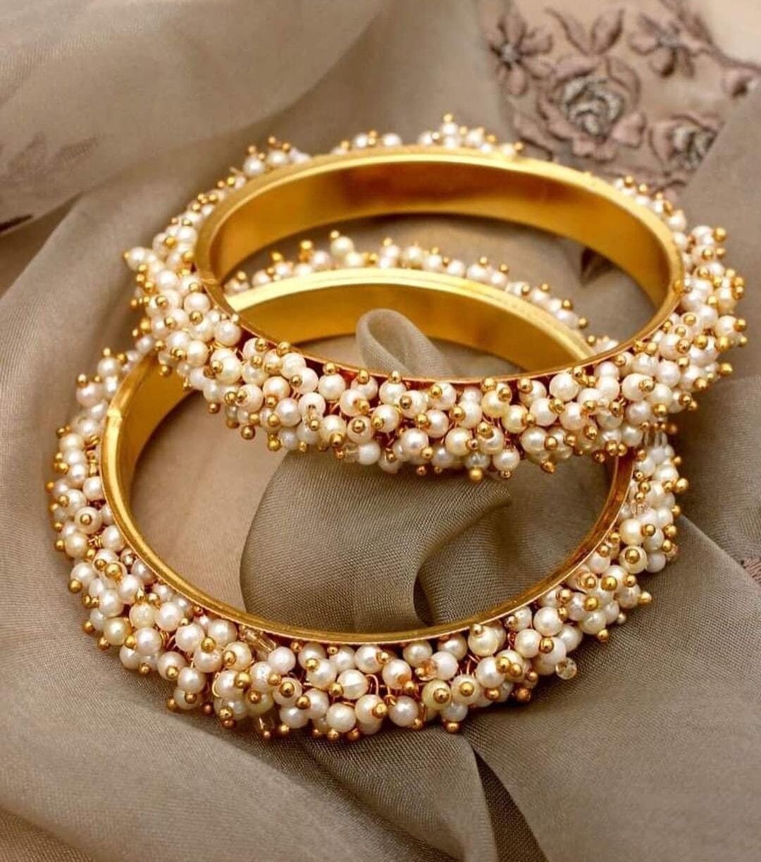 Oxidized gold shop bangles