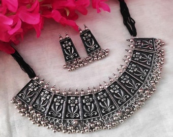 Buy Oxidized Choker Online In India 