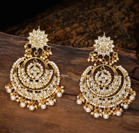 Jhumka pearl earrings outlet