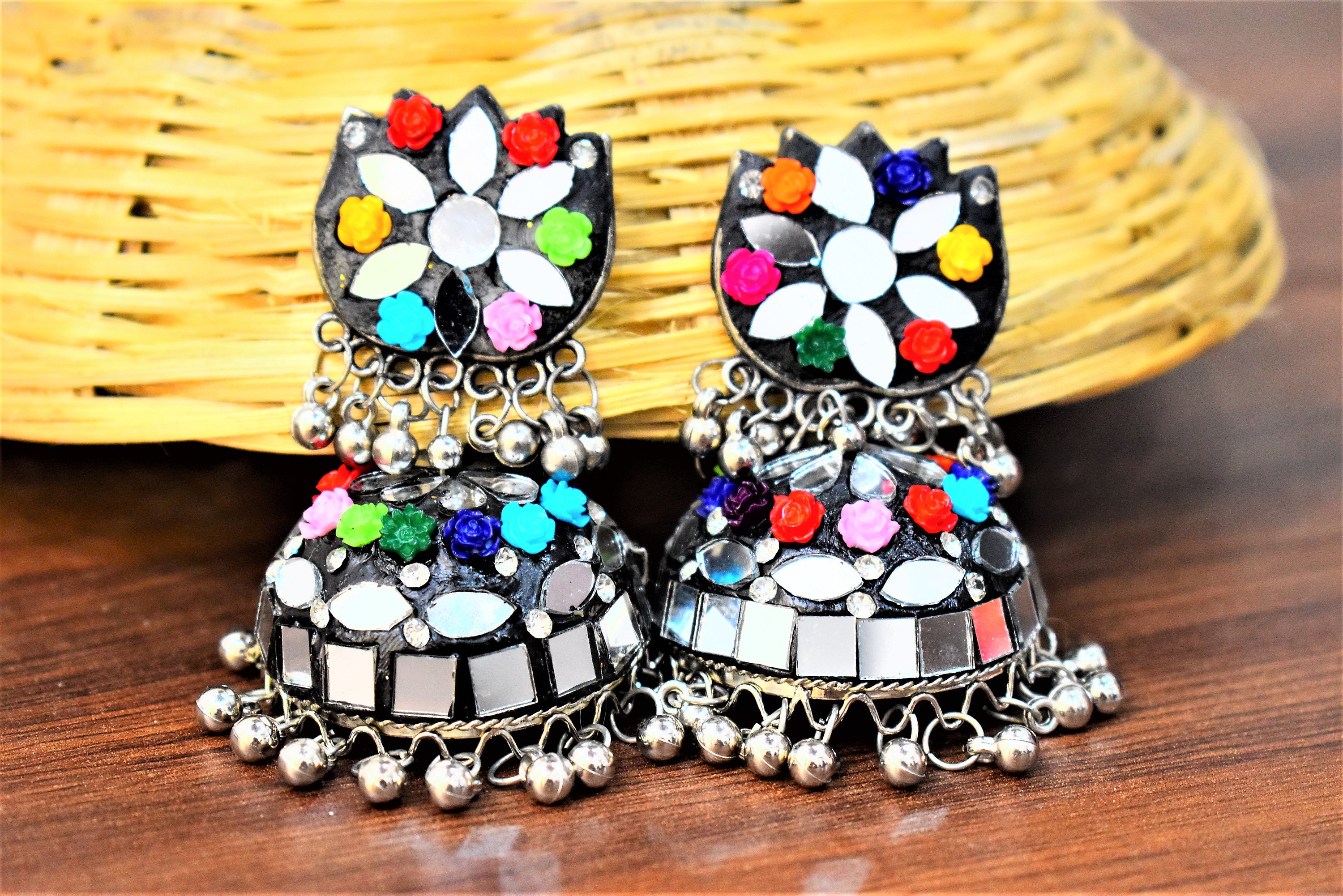 Efulgenz Boho Vintage Antique Ethnic Gypsy Tribal Indian Oxidized Silver  Chandelier Tassel Dangle Earrings Set Jewelry (Style 6) - Walmart.com