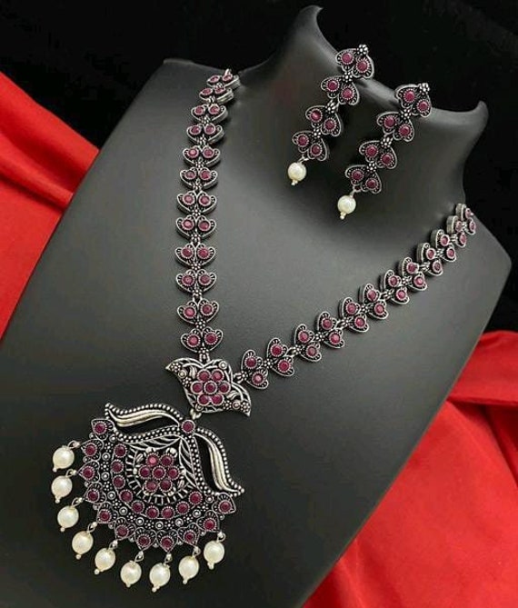 Antique german silver necklace hot sale