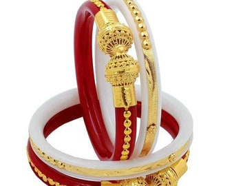 プレーンなデイリーウェア Sakha ハンドメイド レッド ホワイト