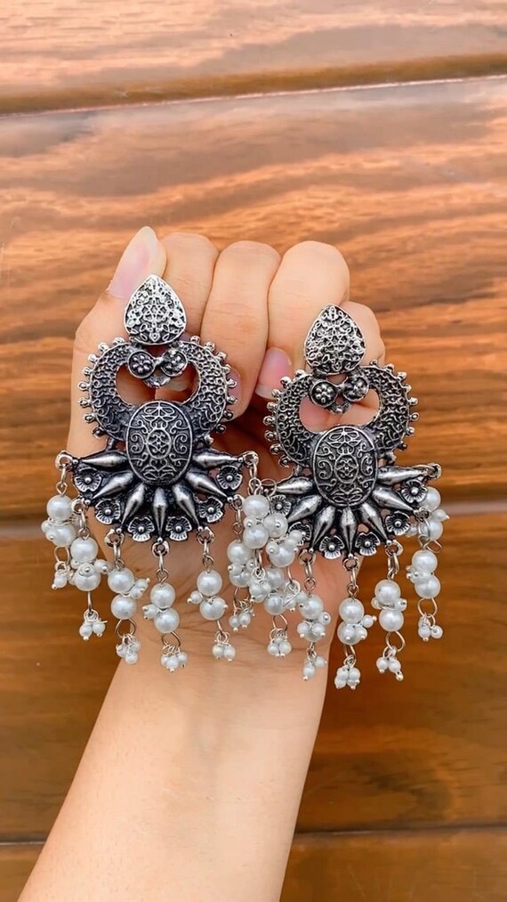 Oxidized jewelry deals earrings