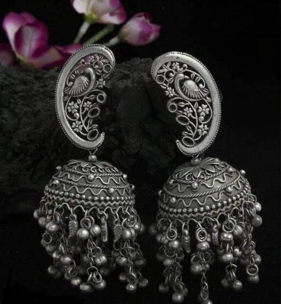Jewelry | Hoop Earrings Jhumki Jhumka Pearl Bead Earring Hanging Pearl  Pakistani Bollywood | Poshmark