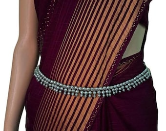 Indian Women Silver Ghungroo Kamar patti/ Indian Kamaraband/ Oxidixed silver ghungroo  belly belt / Bridal Kamarband/ belly chain