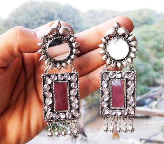 Afghani silver best sale earrings