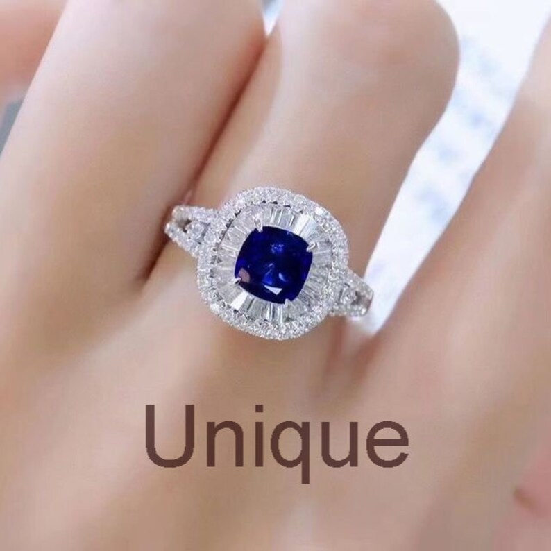 Bridal Birthstone Women Sapphire Ring