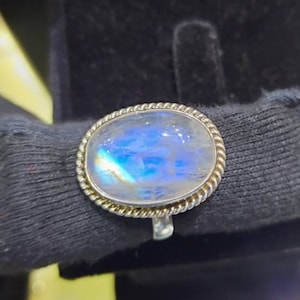 Rare White Rainbow Ring, 925 Sterling Silver Ring, Moonstone Ring, Proposal Ring, Gemstone Ring, Women Rainbow Ring, Gift For Her.