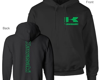 Motorcycle Racing Kawa Bike, ChB, Unisex Black Hoodie