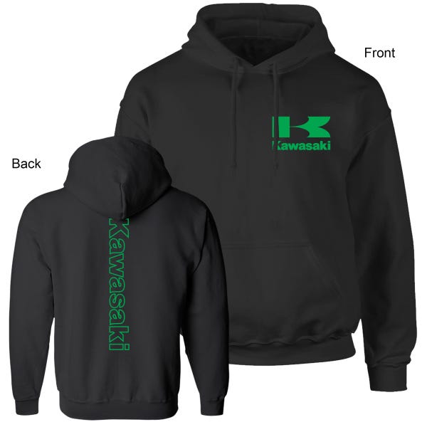 Motorcycle Racing Kawa Bike, ChB, Unisex Black Hoodie