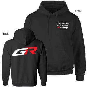 GR Toyota Gazoo Racing, Yaris, ChB, Unisex Black Hoodie