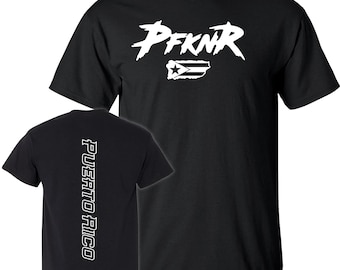 Puerto Rico, Flag, PfknR, Boricua, Black T-shirt